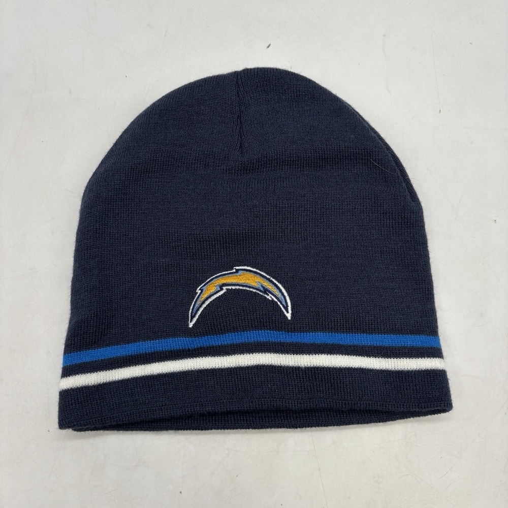 San Diego Chargers Beanie Hat OSFA Reebok Bolt LOGO Knit Uncuffed NWT